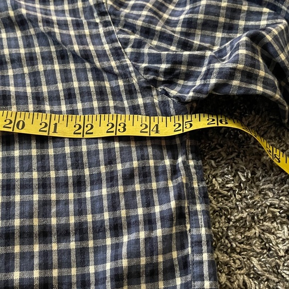 Vintage Men’s Faded Glory Navy and White Plaid Shirt (XL) - Picture 4 of 6